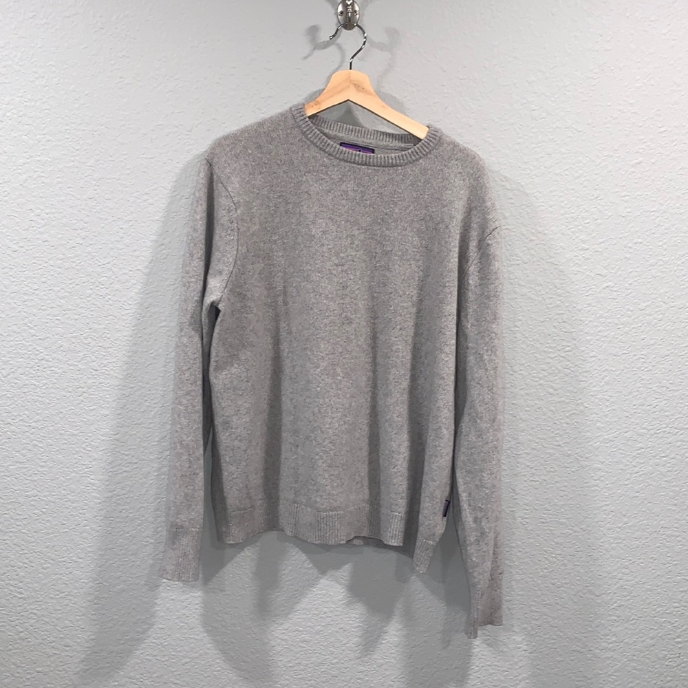 Like new Patagonia Mens Large Gray Cashmere Crewneck Sweater